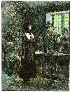 Edwin Austin Abbey Anne Hutchinson on Trial oil on canvas